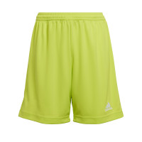 adidas Entrada 22 Kids Football Shorts Yellow White