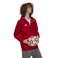 adidas Entrada 22 All-Weather Jacket Red White
