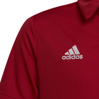 adidas Entrada 22 Polo Kids Red White