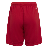 adidas Entrada 22 Kids Football Shorts Red White