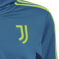 adidas Juventus Track Hoodie Trainingspak 2022-2023 Kids Blauw Blauw