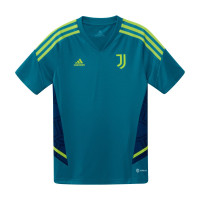adidas Juventus Trainingsshirt 2022-2023 Kids Blauw Geel