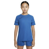 Nike Academy 21 Trainingsshirt Kids Blauw Zwart