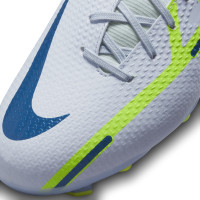 Nike Phantom GT2 Academy Dynamic Fit Gras / Kunstgras Voetbalschoenen (MG) Kids Grijs Donkerblauw