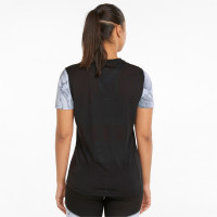 PUMA Individual Liga Graphic Trainingsshirt Dames Zwart Lichtgrijs