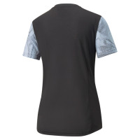 PUMA Individual Liga Graphic Trainingsshirt Dames Zwart Lichtgrijs