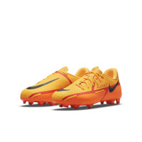 Nike Phantom GT 2 Academy Gras / Kunstgras Voetbalschoenen (MG) Kids Oranje Rood Zwart