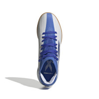 adidas X Speedflow.3 Zaalvoetbalschoenen (IN) Kids Wit Blauw