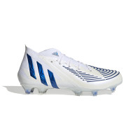 adidas Predator Edge.1 Gras Voetbalschoenen (FG) Wit Blauw Wit