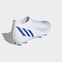 adidas Predator Edge.3 Gras Voetbalschoenen (FG) Wit Blauw Wit