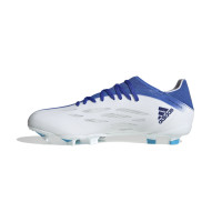 adidas X Speedflow.3 Gras Voetbalschoenen (FG) Wit Blauw