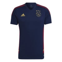 adidas Ajax Trainingsshirt 2022-2023 Donkerblauw Donkerrood Goud