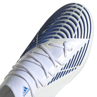 adidas Predator Edge.1 Low Gras Voetbalschoenen (FG) Wit Blauw Wit