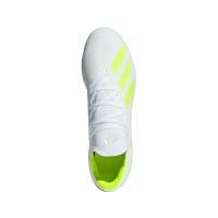 adidas X 18.3 FG Voetbalschoenen Wit Geel Wit