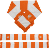 KNVB sjaal blokken oranje wit