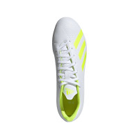 adidas X 18.4 FG Voetbalschoenen Wit Geel Wit