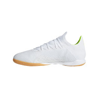 adidas X 18.3 IN Zaalvoetbalschoenen Wit Geel Wit