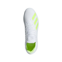 adidas X 18.3 TF Voetbalschoenen Wit Geel Wit