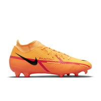 Nike Phantom GT 2 Academy DF Gras / Kunstgras Voetbalschoenen (MG) Oranje Rood Zwart