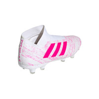 adidas NEMEZIZ 18+ Gras Voetbalschoenen (FG) Wit Roze