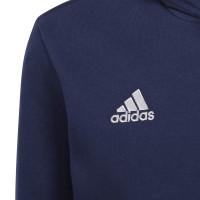 adidas Entrada 22 Sweat Hoodie Kids Donkerblauw Wit