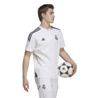 adidas Real Madrid Polo Trainingsset 2022-2023 Wit Wit