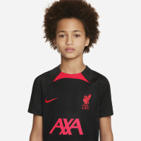 Nike Liverpool Strike Trainingsset 2022-2023 Kids Zwart Rood