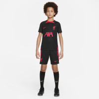Nike Liverpool Strike Trainingsshirt 2022-2023 Kids Zwart Rood