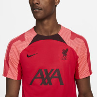 Nike Liverpool Strike Trainingsshirt 2022-2023 Rood Zwart