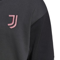 adidas Juventus Travel Hoodie 2022-2023 Donkergrijs Zwart Roze