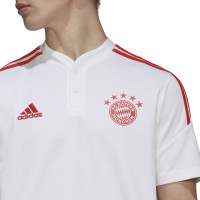 adidas Bayern Munchen Polo Trainingsset 2022-2023 Wit Grijs