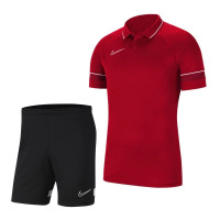 Nike Dri-Fit Academy 21 Polo Trainingsset Rood Zwart