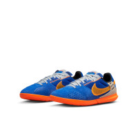 Nike Streetgato Straat / Zaalvoetbalschoenen Kids Blauw Oranje Grijs