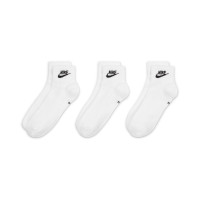 Nike Sportswear Everyday Essential Korte Sportsokken 3-Pack Wit Zwart