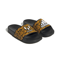 adidas Adilette Messi Shower Badslippers Kids Zwart Geel Wit