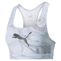 PUMA Individual Liga Sport Beha Dames Zwart Lichtgrijs