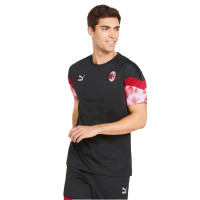 PUMA AC Milan Iconic MCS T-Shirt Zwart Rood