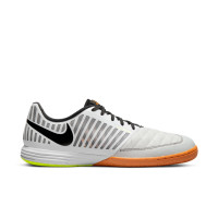 Nike LunarGato II Zaalvoetbalschoenen (IN) Wit Zwart Grijs Oranje