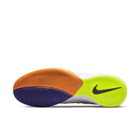 Nike LunarGato II Zaalvoetbalschoenen (IN) Wit Zwart Grijs Oranje