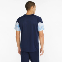 PUMA Manchester City Iconic MCS T-Shirt Donkerblauw Wit