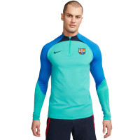 Nike FC Barcelona Strike Trainingstrui 2022-2023 Turquoise Blauw