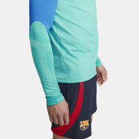 Nike FC Barcelona Strike Trainingstrui 2022-2023 Turquoise Blauw