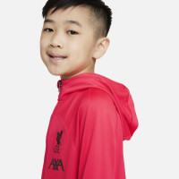 Nike Liverpool Strike Hooded Trainingspak 2022-2023 Kids (Kleuters) Rood Bordeauxrood