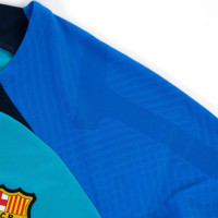 Nike FC Barcelona Strike Trainingsset 2022-2023 Dames Turquoise Blauw Donkerblauw