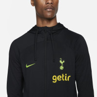 Nike Tottenham Hotspur Strike Hooded Trainingsjack 2022-2023 Zwart Neon Geel