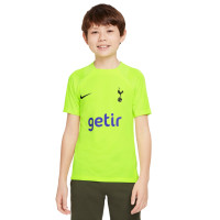 Nike Tottenham Hotspur Strike Trainingsset 2022-2023 Kids Neon Geel Zwart