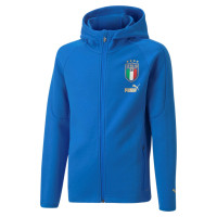 PUMA Italie Casual Trainingspak 2022-2024 Kids Blauw Donkerblauw