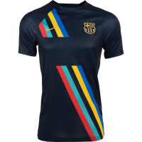 Nike FC Barcelona Pre-Match Away Trainingsshirt 2022-2023 Donkerblauw Multicolor