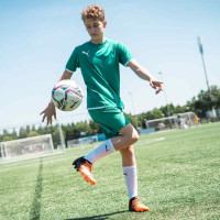 PUMA TeamLiga Kids Football Shirt Green White