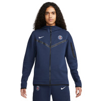 Nike Paris Saint-Germain Tech Fleece Windrunner 2022-2023 Donkerblauw Wit